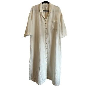 Madewell Cotton Gauze Oversized TShirt Dress Large